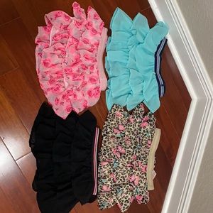 Ruffle skort size 7: set of 4